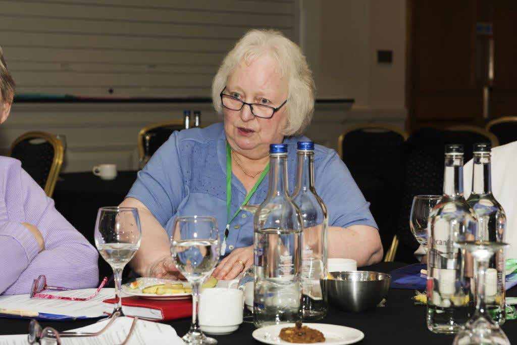 Tenants meeting in a rural community setting